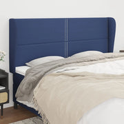 Testiera ad Orecchio Blu 203x23x118/128 cm in Tessuto 3117844