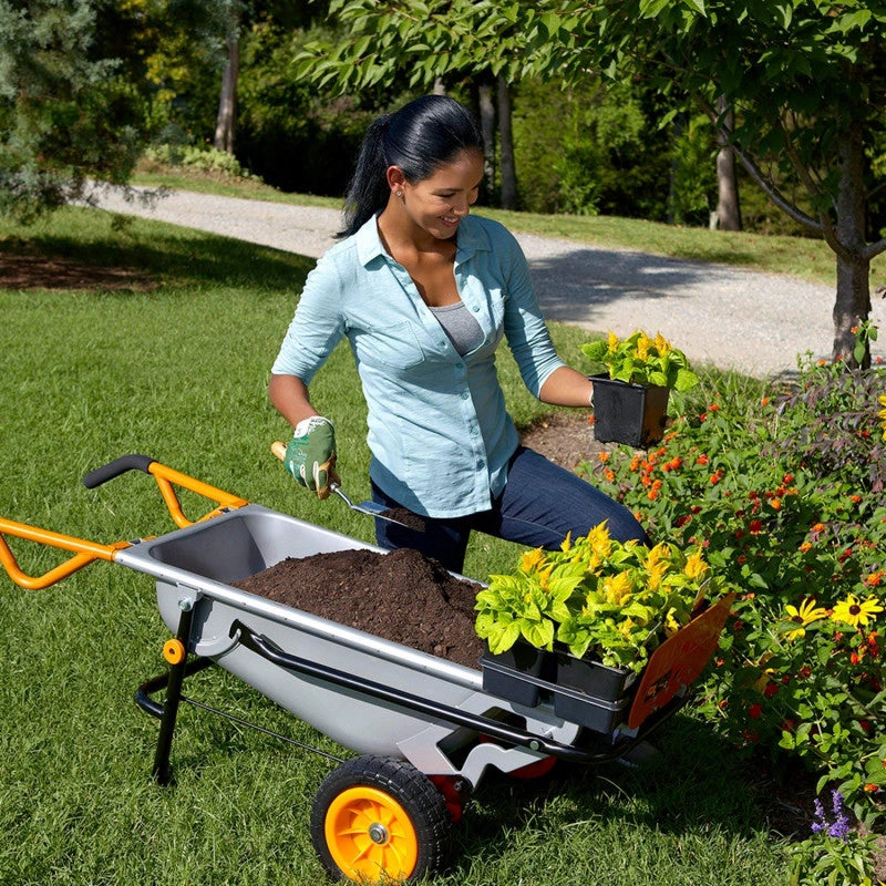 Carriola multifunzione Aerocart WG050 8 funzioni 136 kg trasporto giardino - WORX