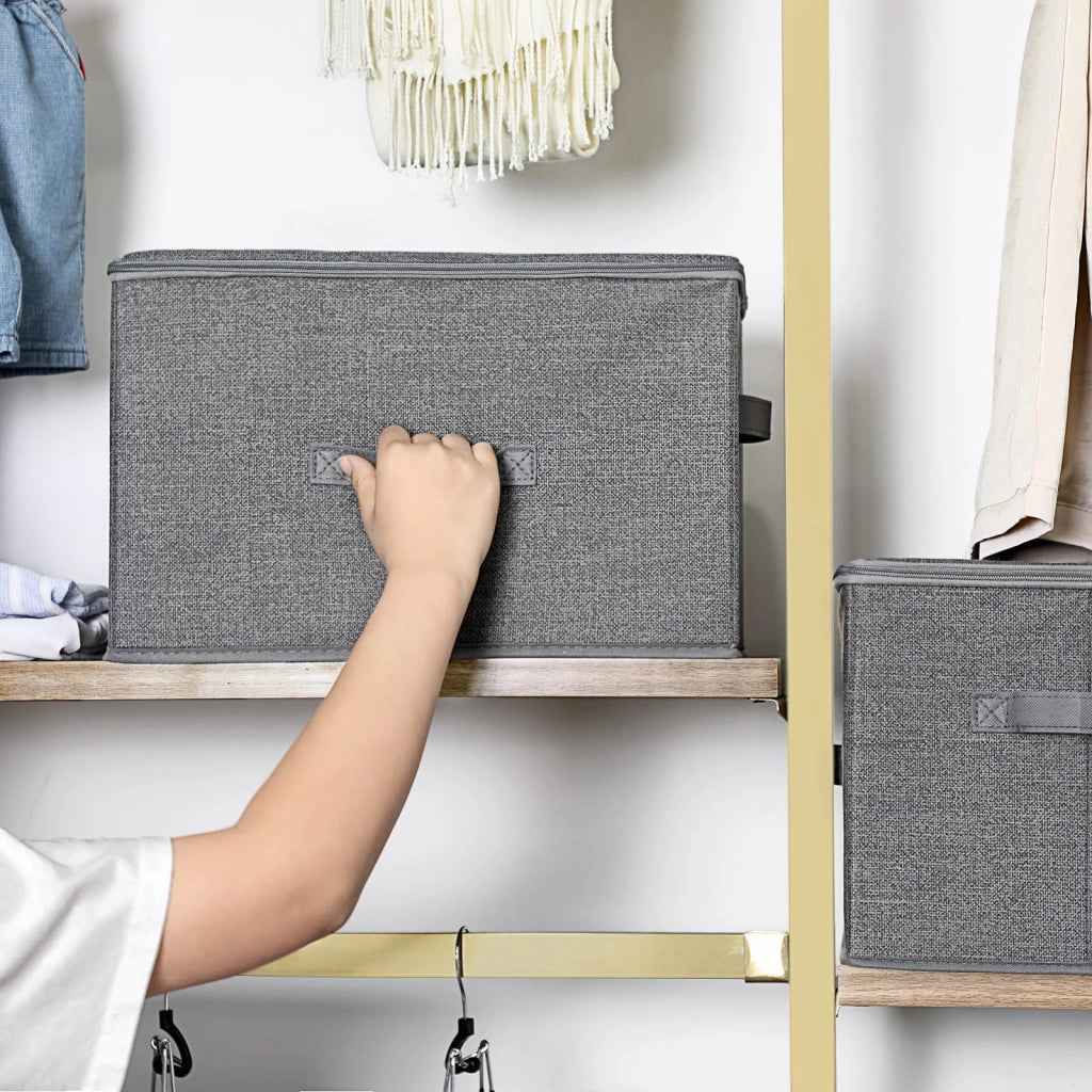 Set organizer per guardaroba VALORA, grigio, 3 pezzi RYZB03G x3