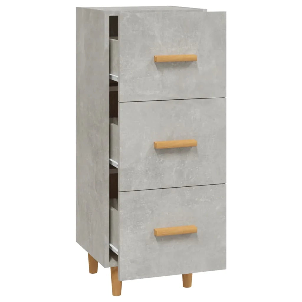 Buffet credenza cassettiera mobiletto mobile contenitore organizer per cucina soggiorno salotto 34,5 x 34 x 90 cm legno ingegnerizzato grigio 02_0031885