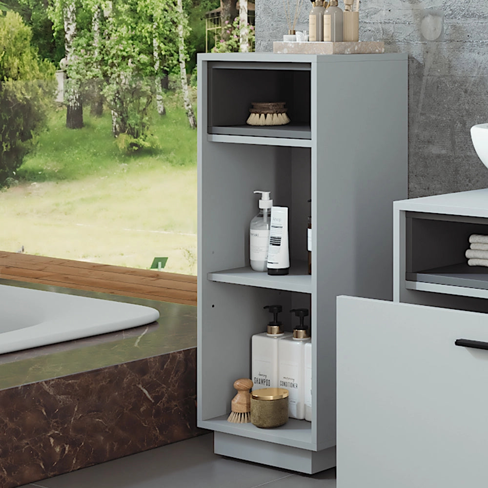 Vicco Mobiletto midi Grigio/antracite 38 x 93 cm con 3 scomparti