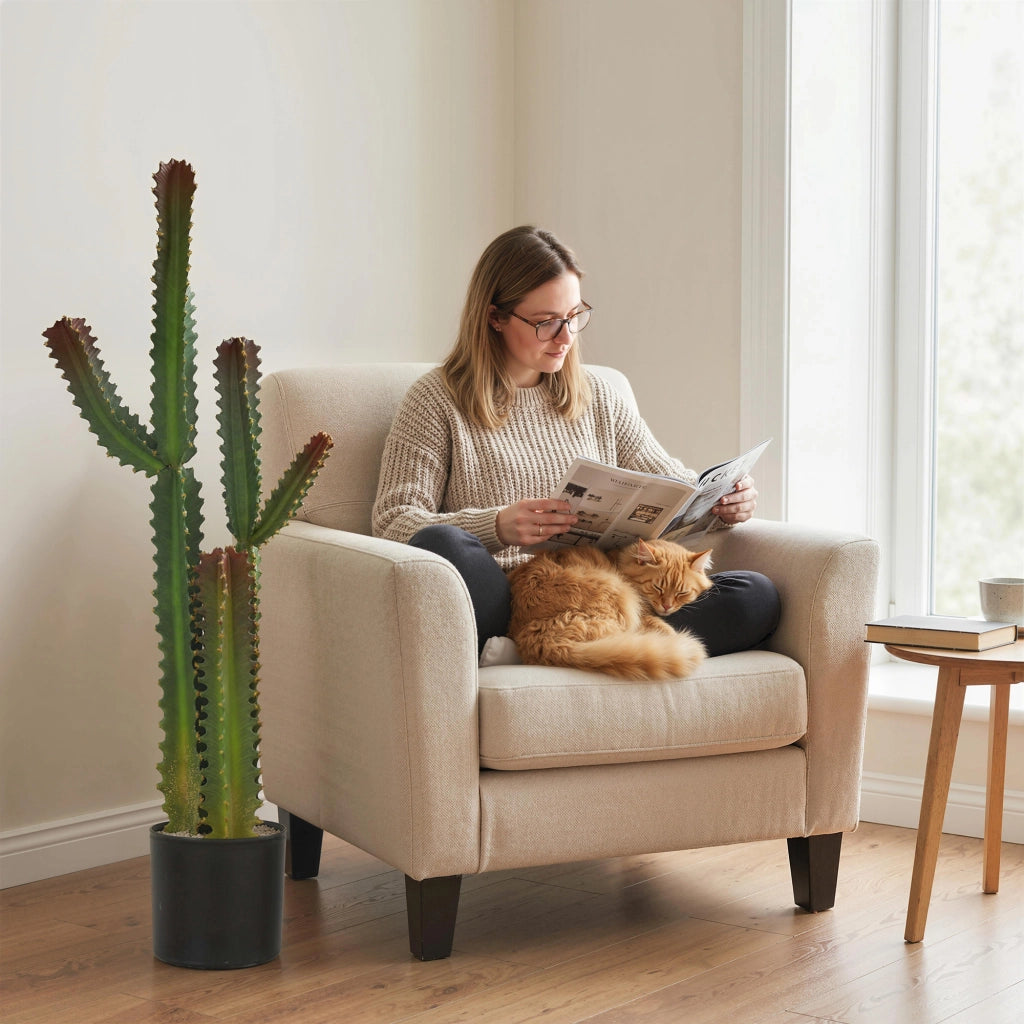 Pianta artificiale Cactus 111 cm ¨C Xylo ¨C Verde per interno casa ufficio
