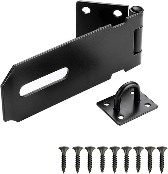 Chiusura a sicurezza per porte pesante e non rimovibile, set di chiusura a sicurezza per porte con bullone di sicurezza, chiusura a sicurezza per porte con viti per schiacciatoi per porte