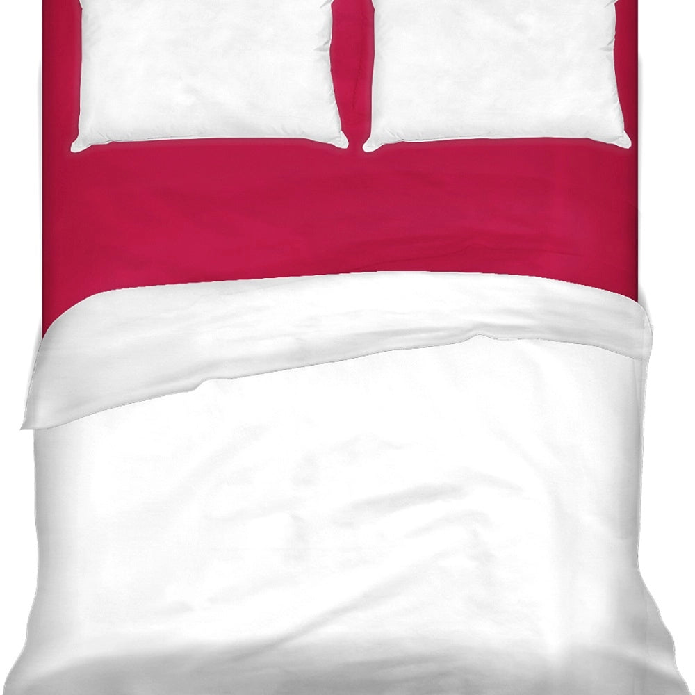 Lenzuolo letto sotto con angoli 100% puro cotone Made in Italy tinta unita Ciclamino - 1 Piazza e mezza