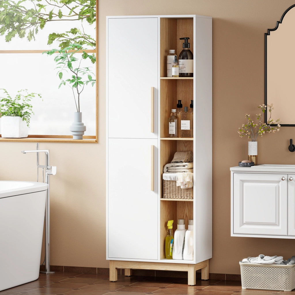 Libreria con Ante ¨C Zephmum ¨C MDF Bianco 176x80x30