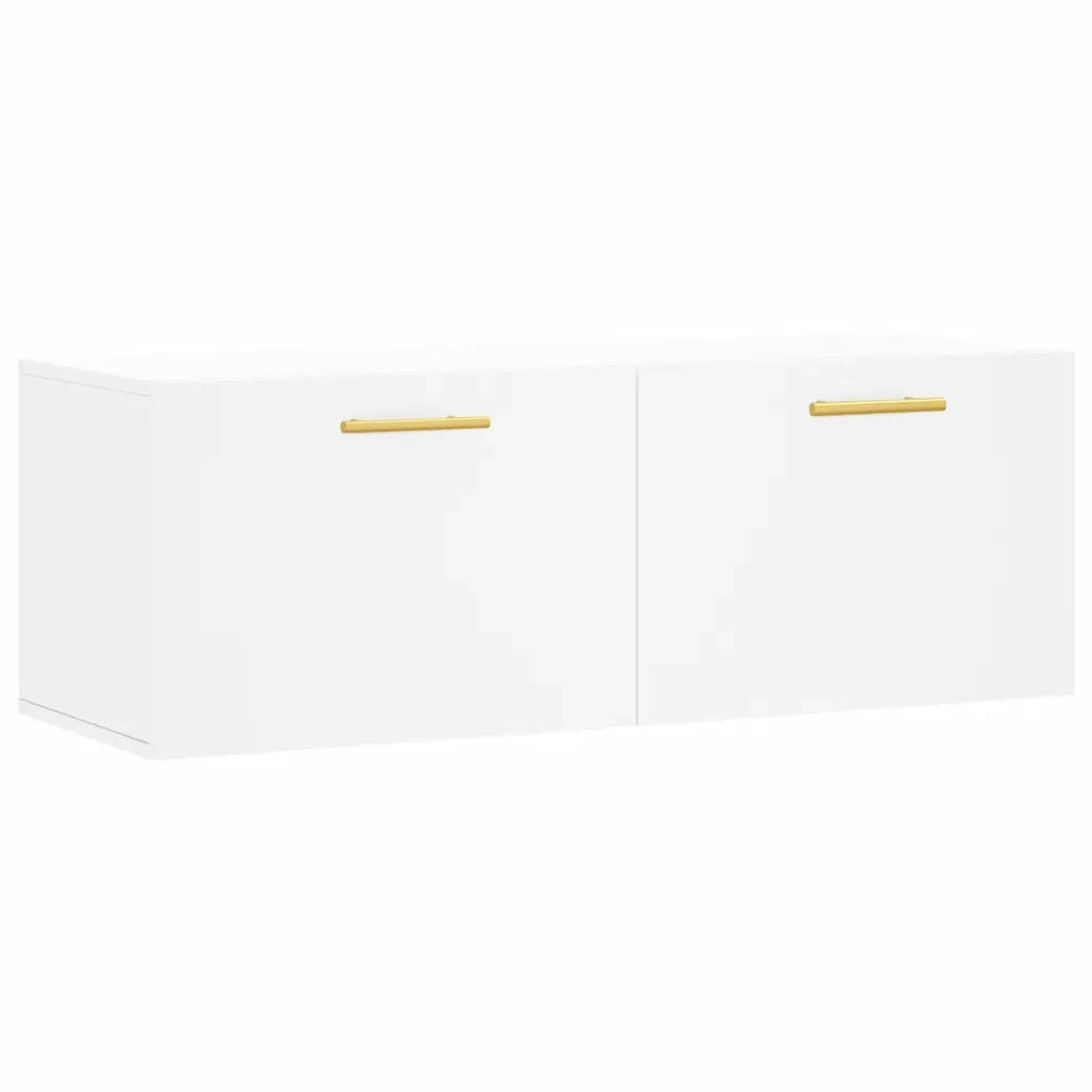Mobile a Parete Bianco 100x36,5x35 cm in Legno Multistrato 830116
