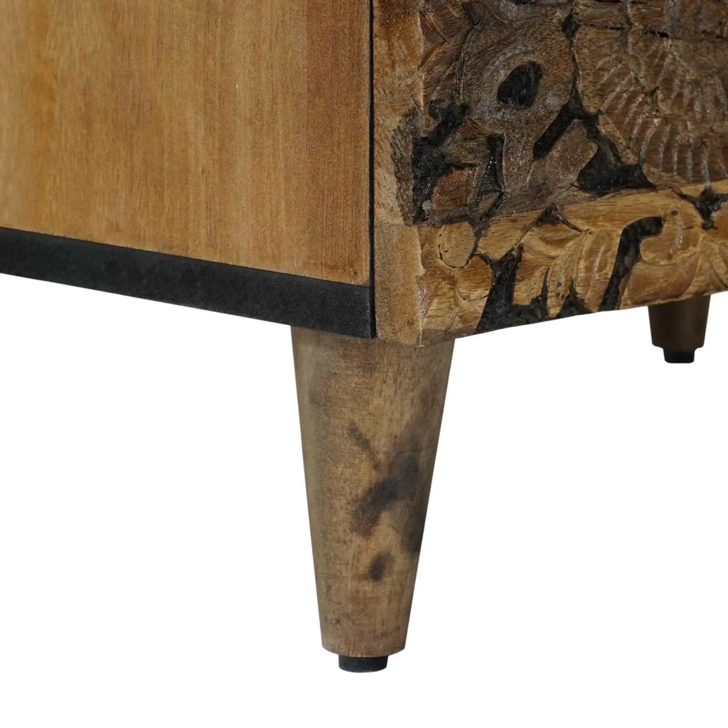 Mobiletto da Letto con cassetto Marrone 50 x 33 x 60 cm