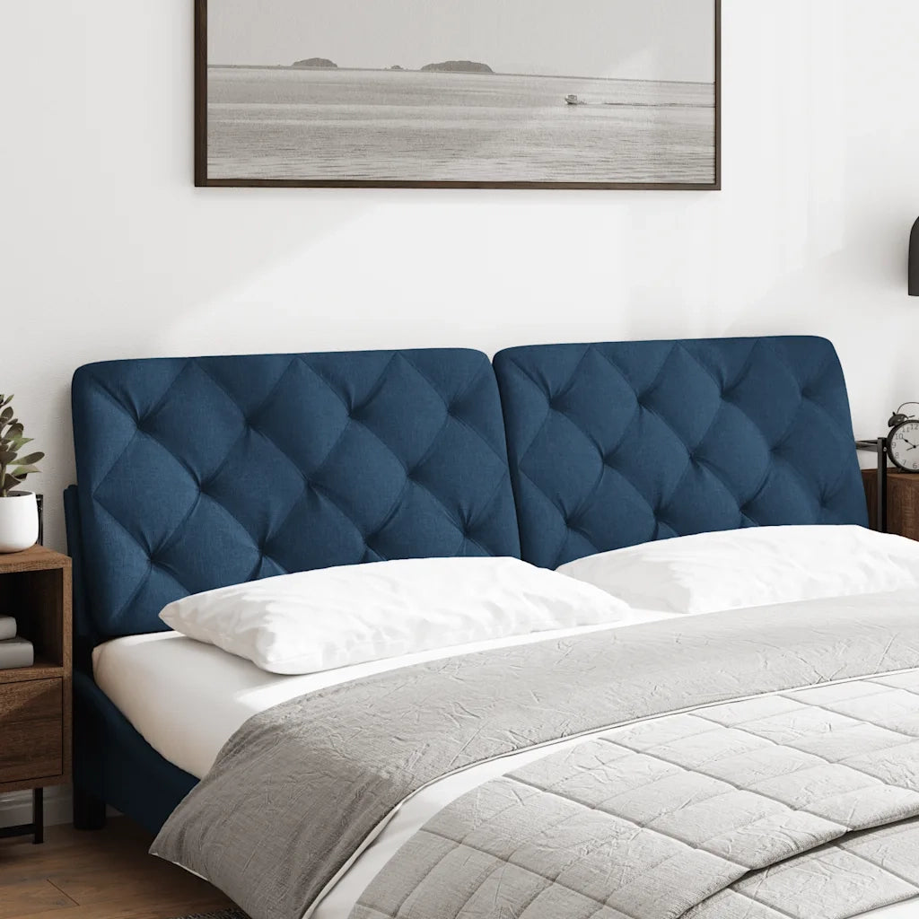 Cuscino Testiera-Cuscino per Testiera Blu 180 cm in Tessuto
