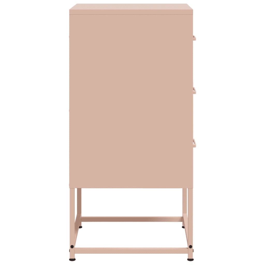 Comodino Rosa 36x39x78 cm in Acciaio 846580