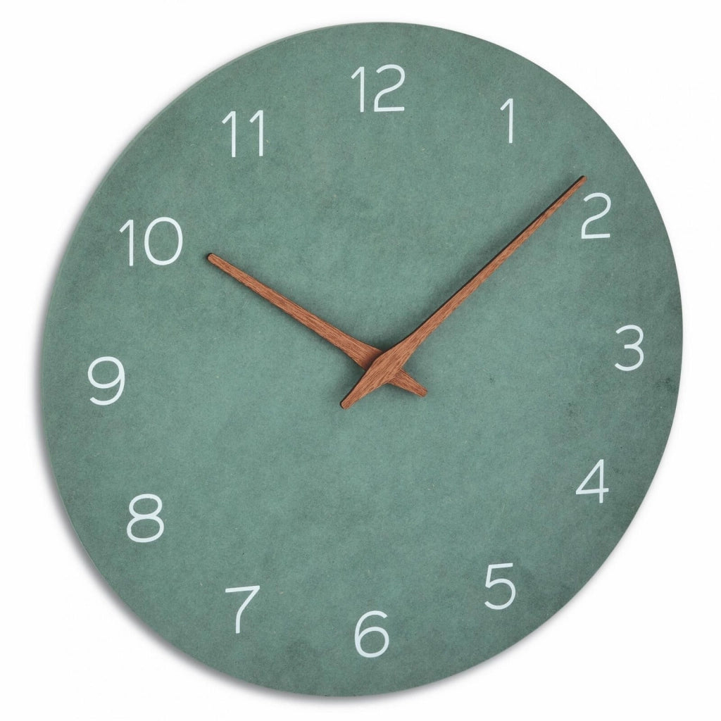 TFA-Dostmann 60.3054.04 Orologio da Parete Analogico Quarzo Meccanismo Silenzioso Sweep Diametro 29.7 cm colore Verde Giada