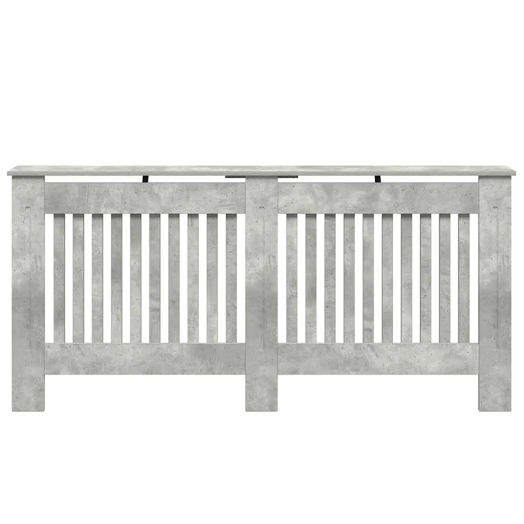 Copertura per radiatori Grigio cemento 172 x 19 x 81,5 cm 884072