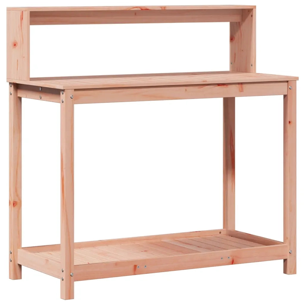 Tavolo Invaso con Ripiani 108x50x109,5cm Legno Massello Douglas CFW9247259