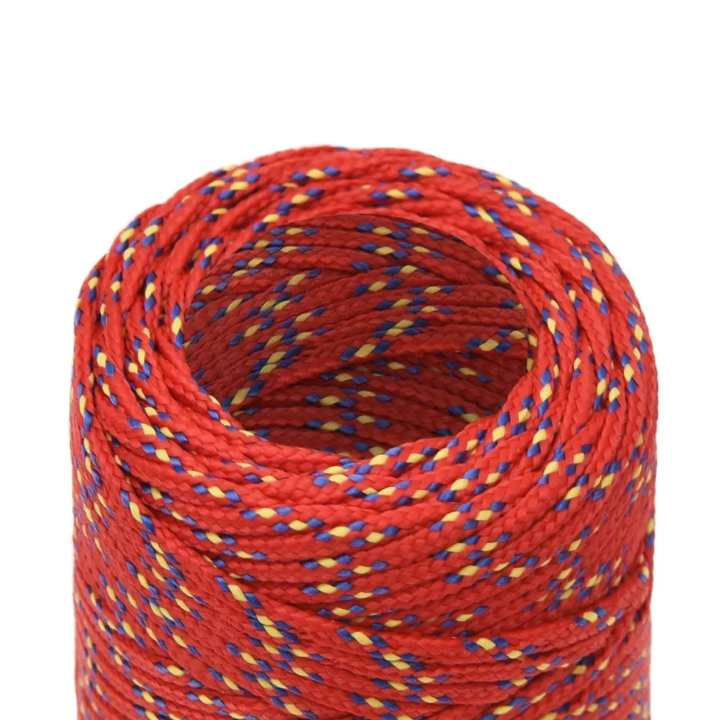 Corda per barca Rossa 2 mm 100 m in Polipropilene 152372