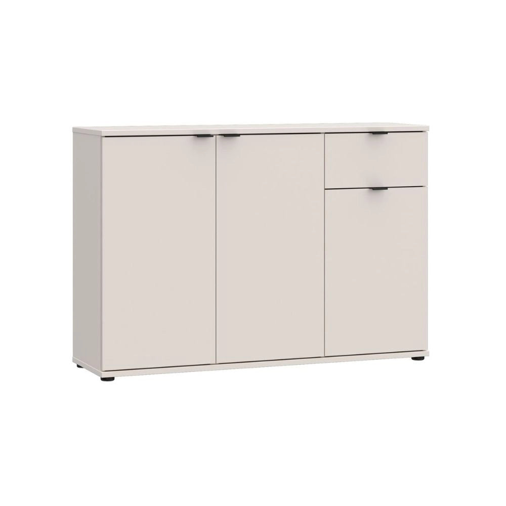 Mobile multiuso Segno 3 ante e 1 cassetto 120 cm cashmere