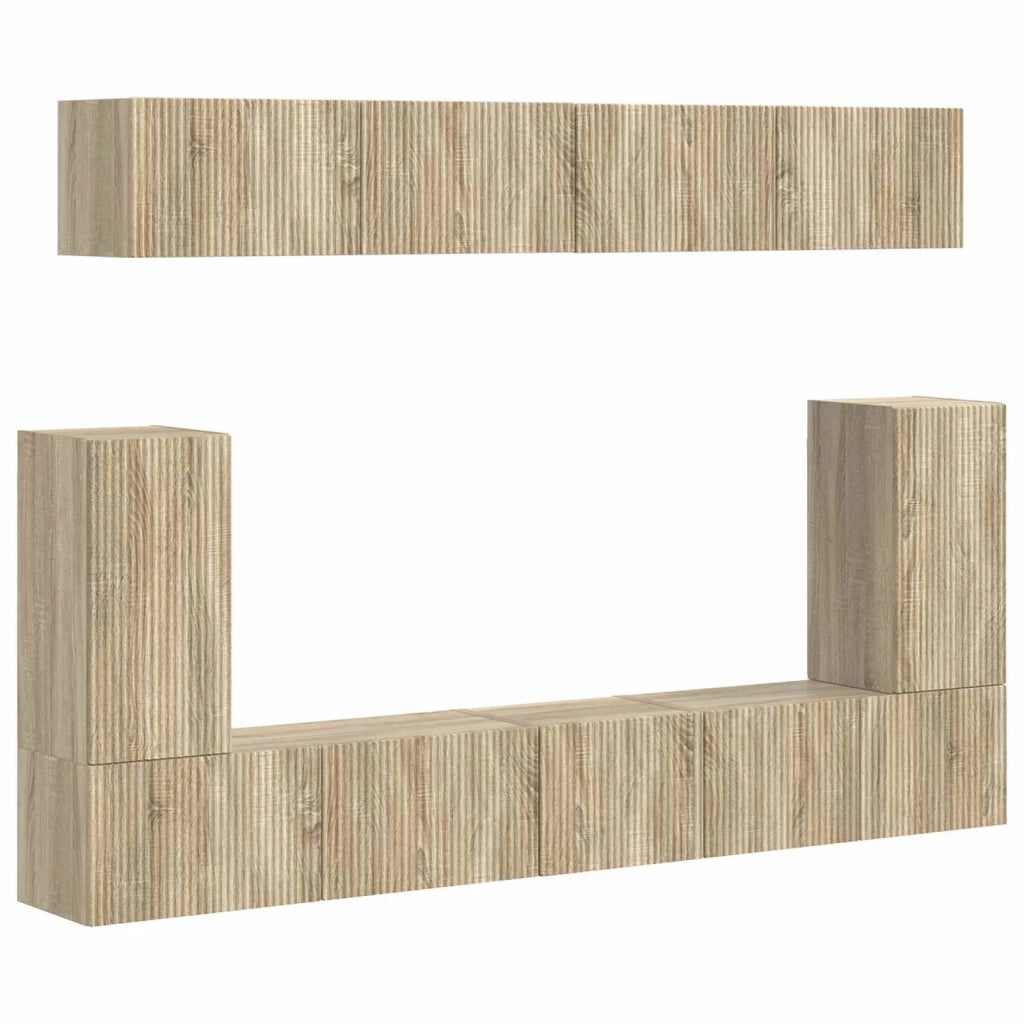 Set mobile TV 5 pcs Rovere Sonoma Legno multistrato 3409089