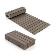 Passerella per esterni 242 x 55 x 1,2 cm pieghevole e portatile per matrimoni e giardini in HDPE grigio 20_0010035