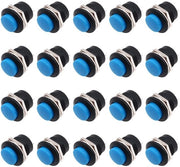 ONF3 - Pulsante - Piccola interruttore rotondo - Autoimpiantabile - Blu - 2Pins - 3A 250V CA - Adatto a diverse applicazioni