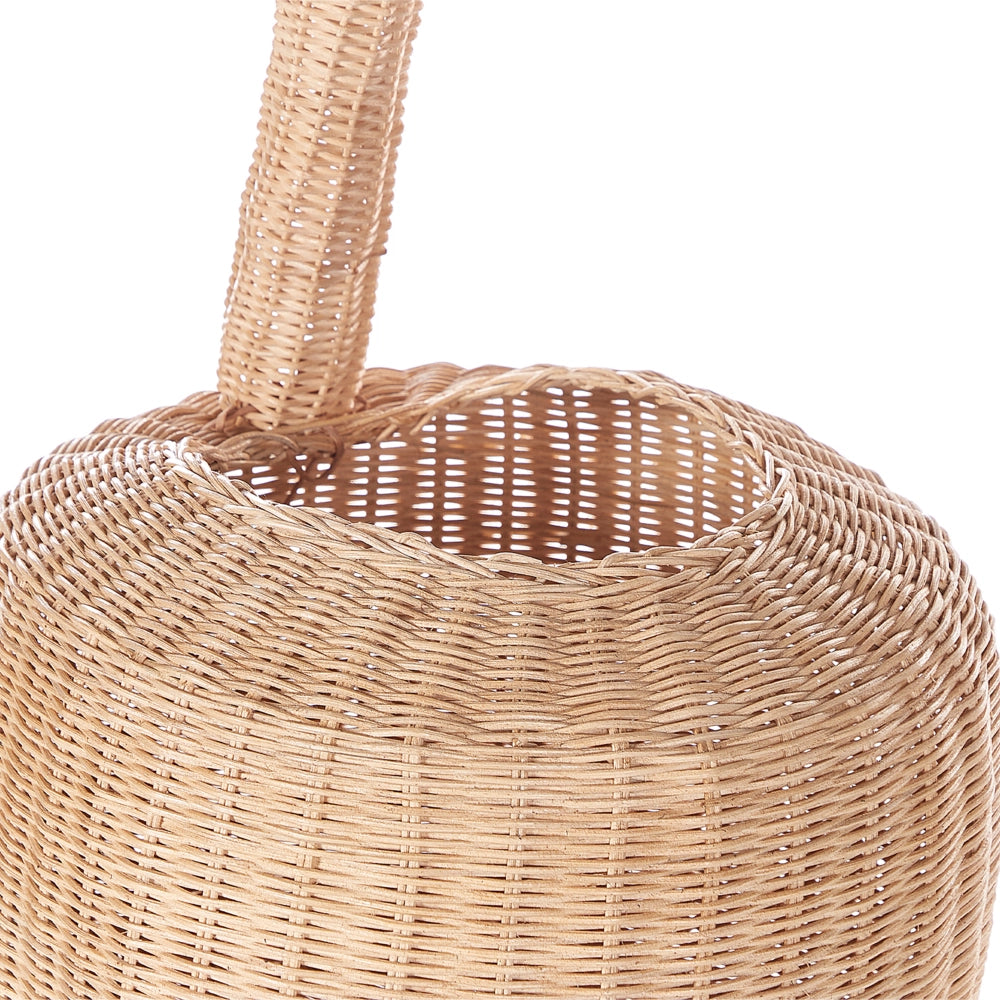 Cesto di vimini con giraffa in rattan naturale Cesto per giocattoli per la cameretta del bambino
