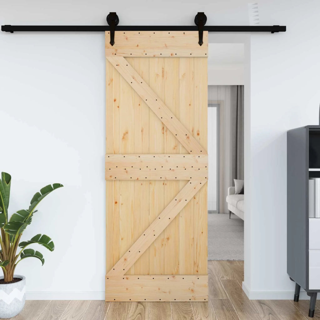 Porta NARVIK Naturale 85 x 210 cm Legno di pino solido 42047080