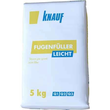 STUCCO IN POLVERE PER CARTONGESSO 'FUGENFUELLER LEICHT' 5 kg - KNAUF