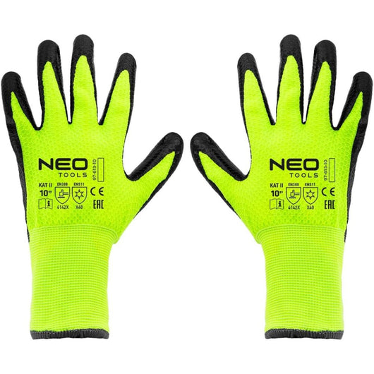 Topex 97-613-10 guanti da lavoro isolati nylon spalmato con latti