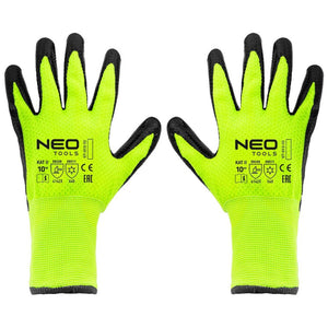 Topex 97-613-8 guanti da lavoro isolati nylon spalmato con latti