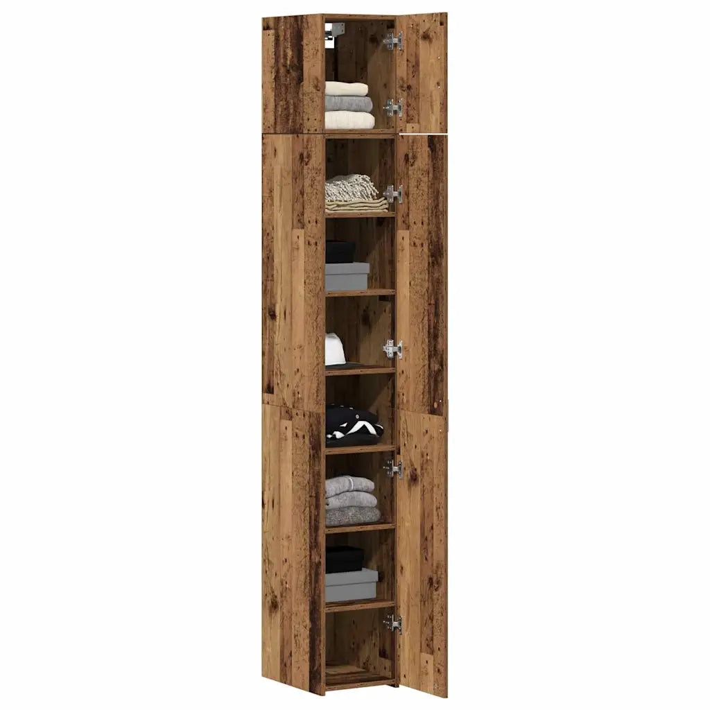 Armadio 3 pcs Legno vecchio 30 x 42,5 x 225 cm