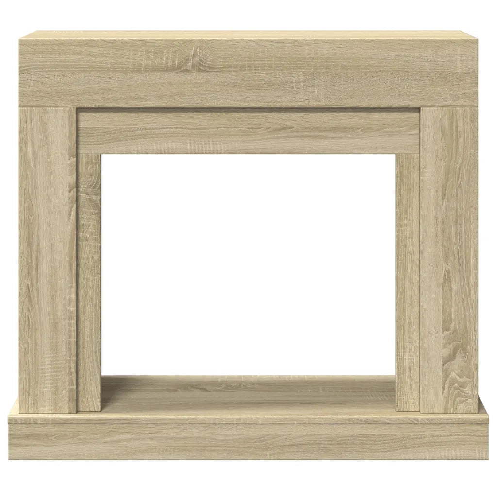 Cornice per Camino Rovere Sonoma 100x30x87,5 cm in Truciolato 854564