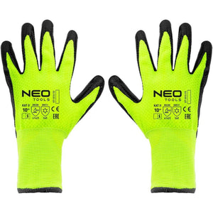 Topex 97-613-9 guanti da lavoro isolati nylon spalmato con latti