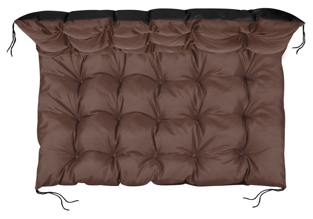 AIO FACTORY Cuscino da giardino impermeabile marrone 120x80 cm per panca in pallet