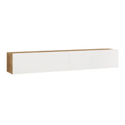 Mobile TV Lapinlahti con 2 ante 29,5 x 180 x 31,5 cm effetto rovere rustico/bianco 03_0007789