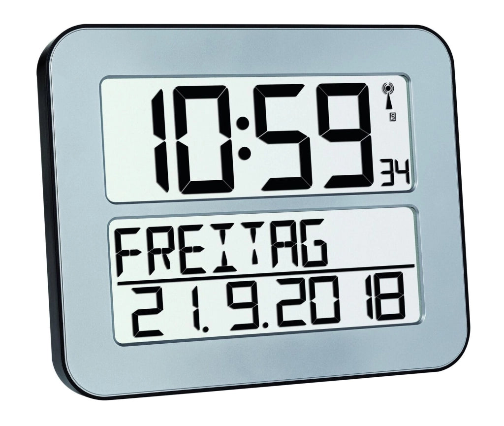 TFA-Dostmann 60.4512.54 sveglia Sveglia digitale Argento