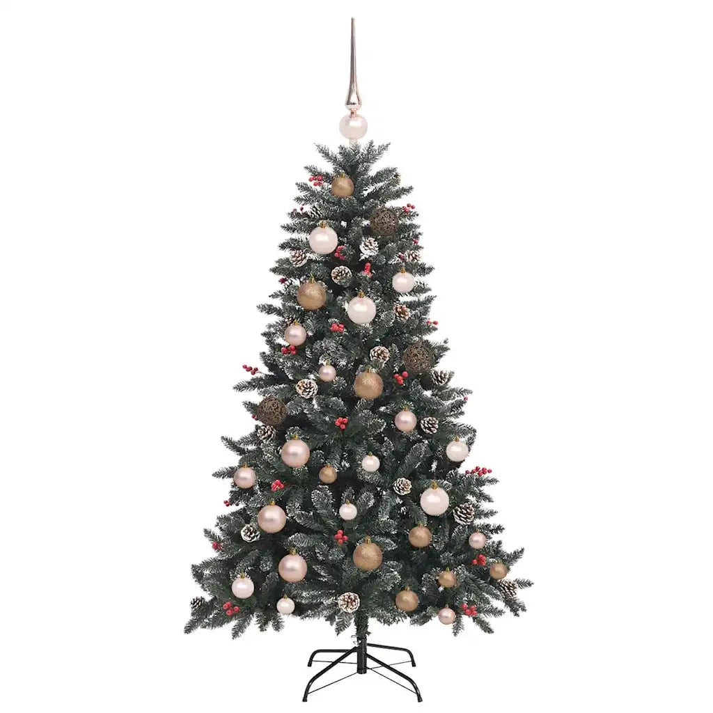 Albero di Natale artificiale con 150 LED Verde 120 cm 3395854