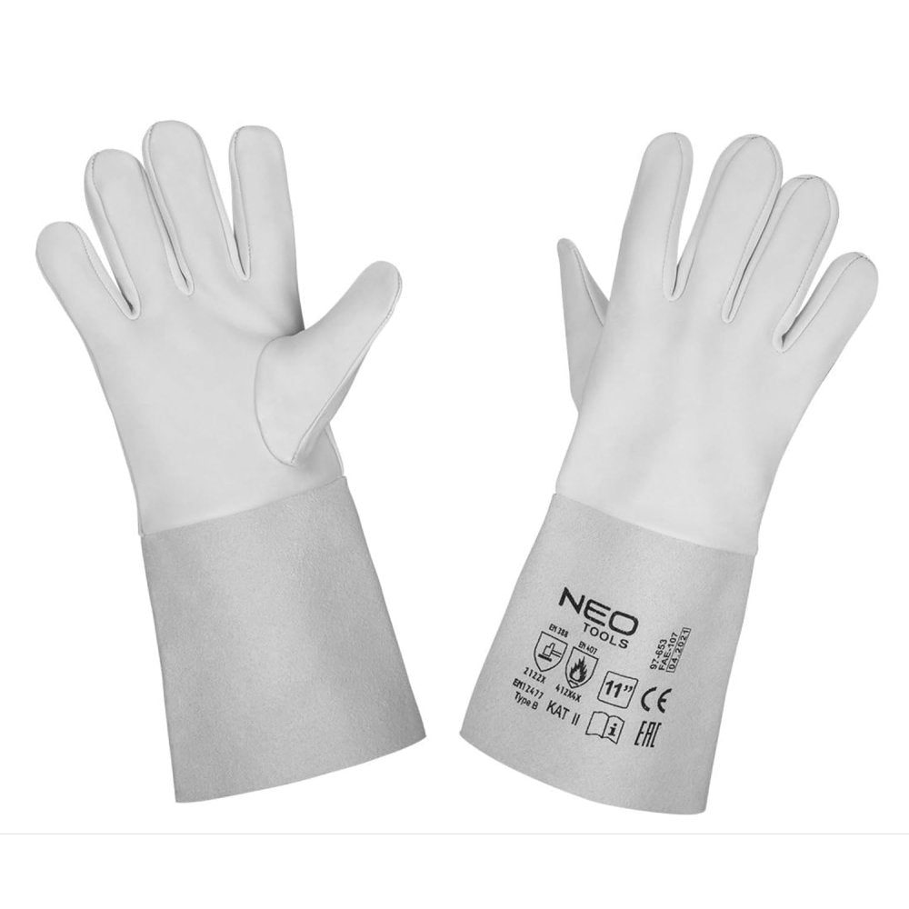 Topex 97-653 guanti per saldatur ure, taglia 11, ce ds