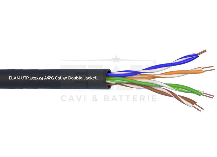 MATASSA CAVO RETE DATI INTERNO UTP CAT5E 4X2X24AWG ELAN 099243 305 MT ORIGINALE