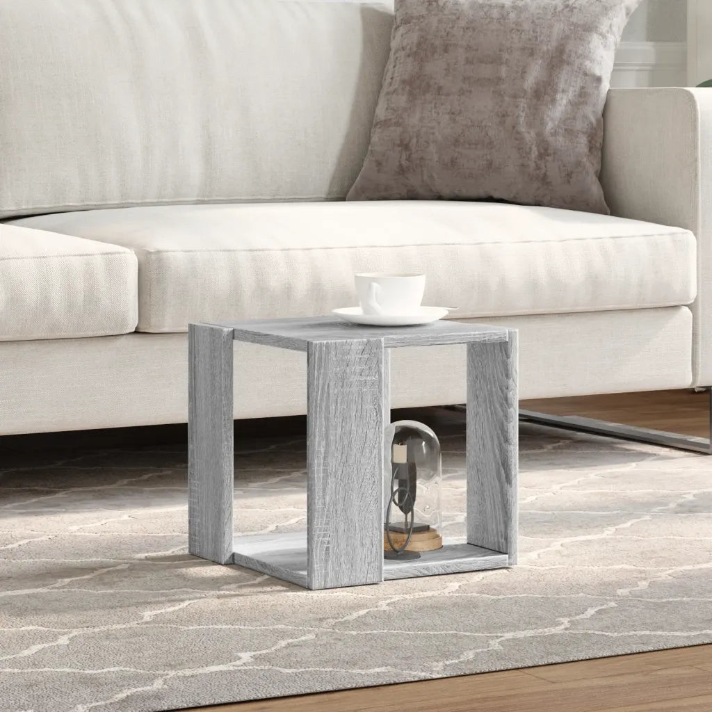 vidaXL Tavolino da Salotto Grigio Sonoma 32x32x30cm Legno Multistrato