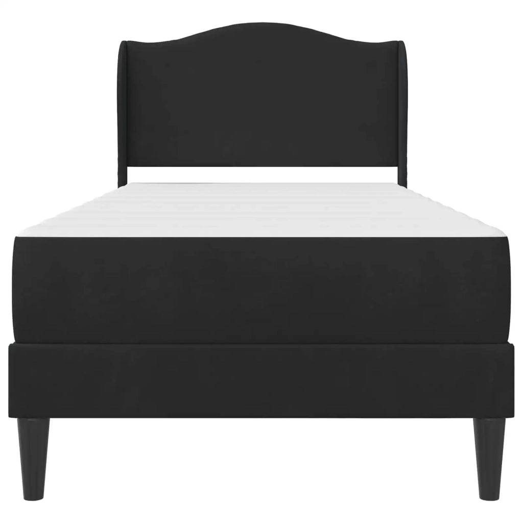 Struttura del letto con testiera Nero 90 x 200 cm Velluto 3415182