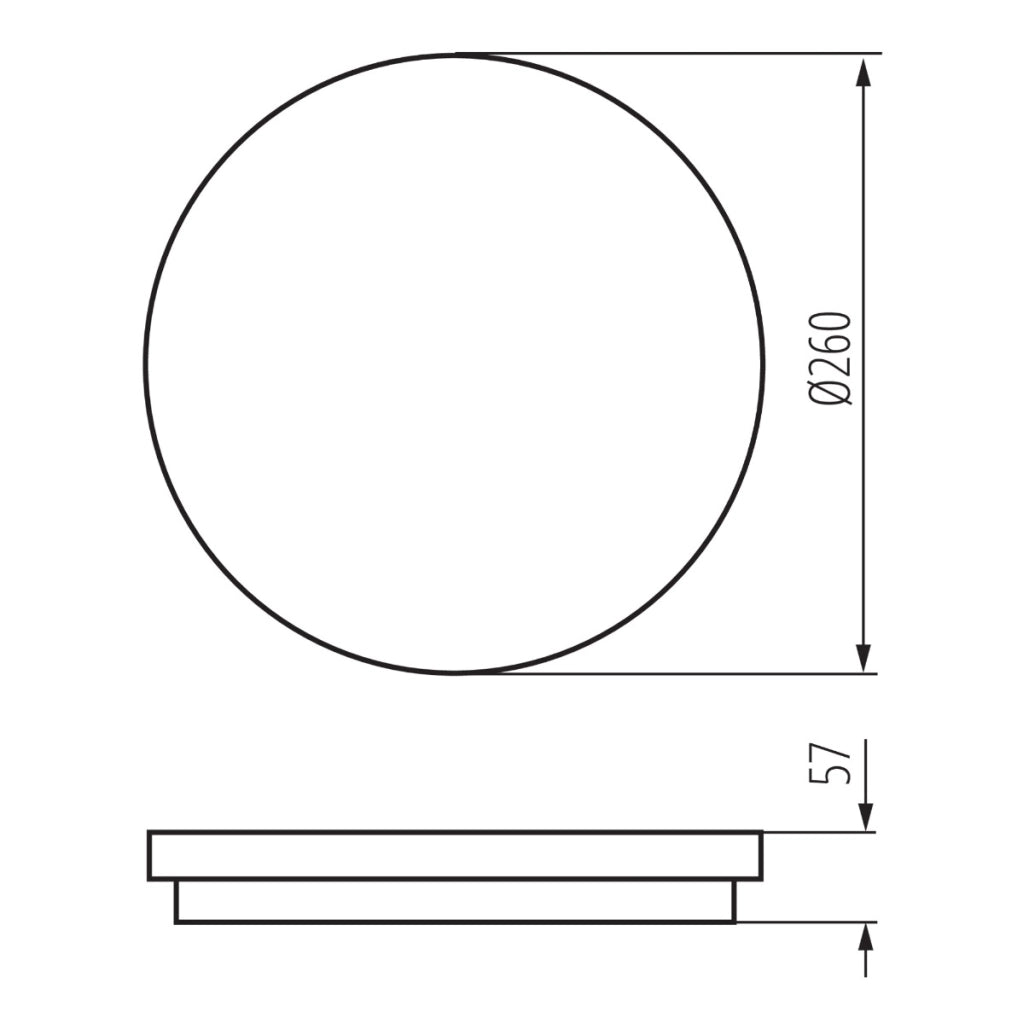 Plafoniera LED Kanlux BENO 30W Ø26 CCT IP65 bianca