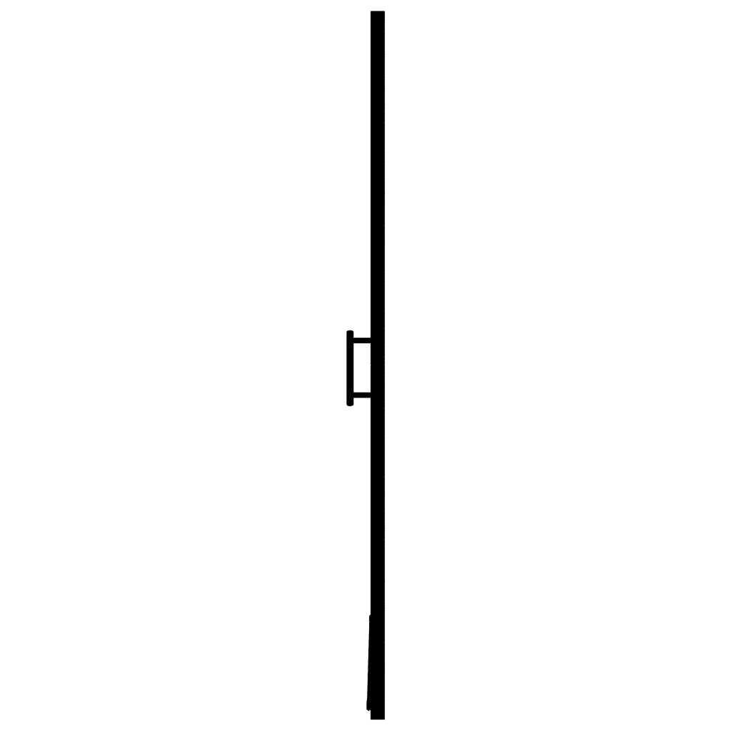 Porta per Doccia in Vetro Temperato 91x195 cm Nera CFW6539267