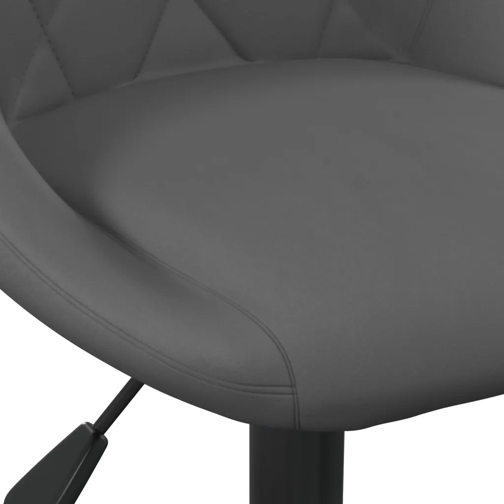 Sedia da Ufficio | Sedia da Gaming Grigio Scuro in Velluto