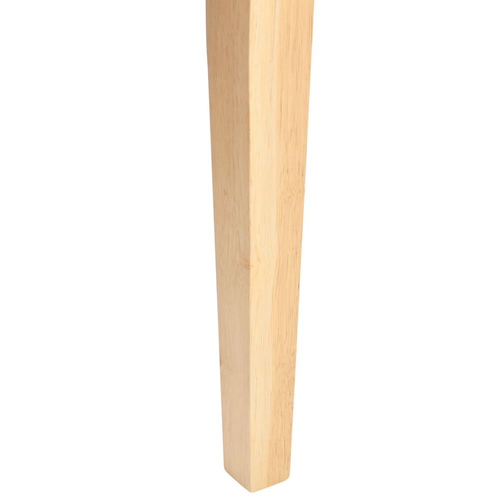 Set di 2 sedie da pranzo in legno chiaro e tessuto boucle di poliestere beige Gambe in legno di gomma Stile retrò tradizionale