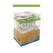 Luci Natale Catena Luminosa 100 LED 10 Metri Filo Bianco Luce Flesh Gialla  Esterno IP65