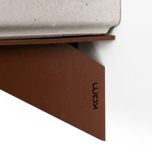 Staffa di Appoggio per Lavello 51,5x28x12,5 cm in Ferro Bracket-DLF Ruggine