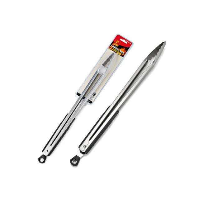 Pinza Barbecue in Acciaio Inox per Griglia Griglie Hamburger Pinze 45 cm