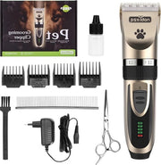Kit per taglio pelo animale - Trasformatore per cane senza fili - Clipper per cura del cane ricaricabile