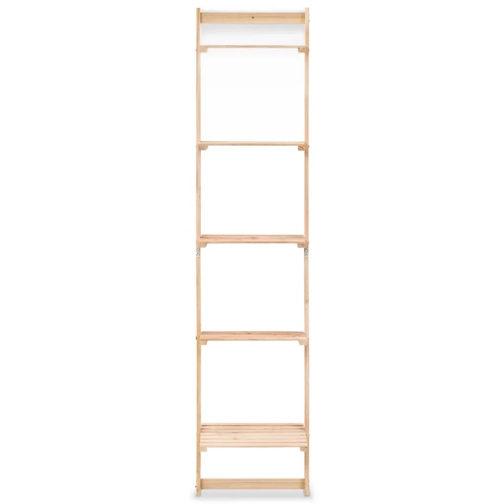 Scaffale a scala compatto da parete in legno di cedro 176 cm 2702057/2