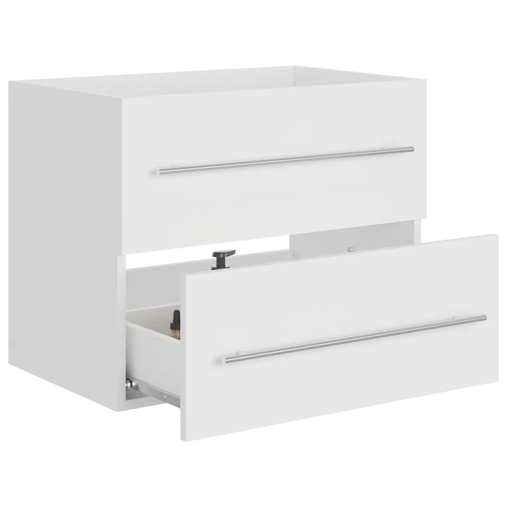 Armoire d'évier Blanc 60x38,5x48 cm Bois d’ingénierie