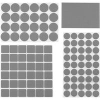 Topex 98z148 feltrini autoadesiv ivi, grigi, 106 pz