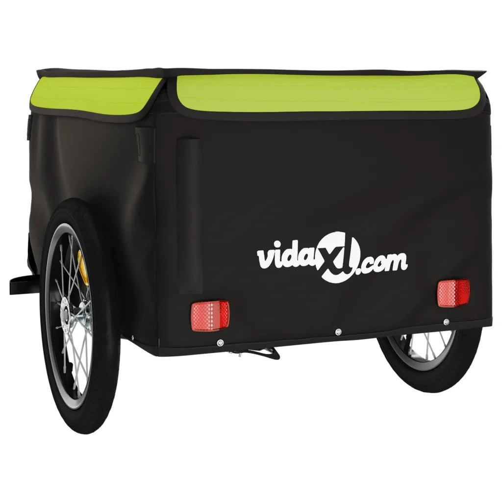 Rimorchio da Bici Nero e Verde 45 kg in Ferro CFW7069013