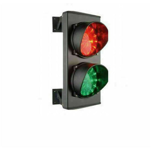 SEMAFORO ROSSO VERDE DOPPIA DUE 2 LUCI 24V LED LAMPADA PARCHEGGIO IMPIANTO VARCO